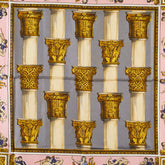 セリーヌ スカーフ グレー ピンク マルチカラー シルク レディース CELINE 【中古】